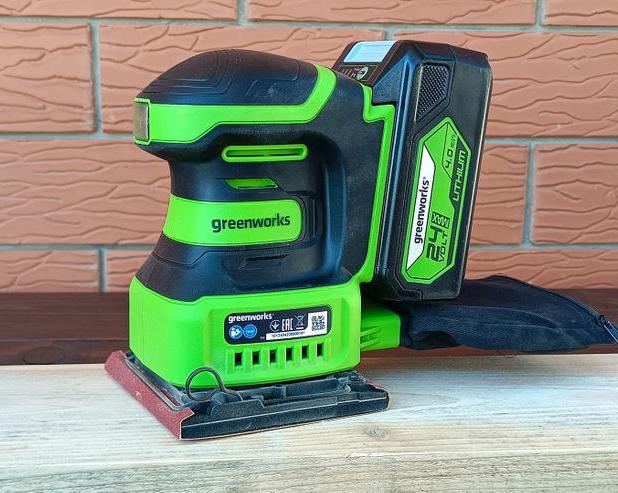 Обзор аккумуляторной вибрационной шлифмашины Greenworks G24SS14 / Инструменты и запчасти / iXBT Live